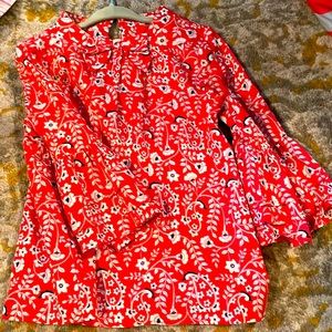 Janie and jack paisley ruffle bow top